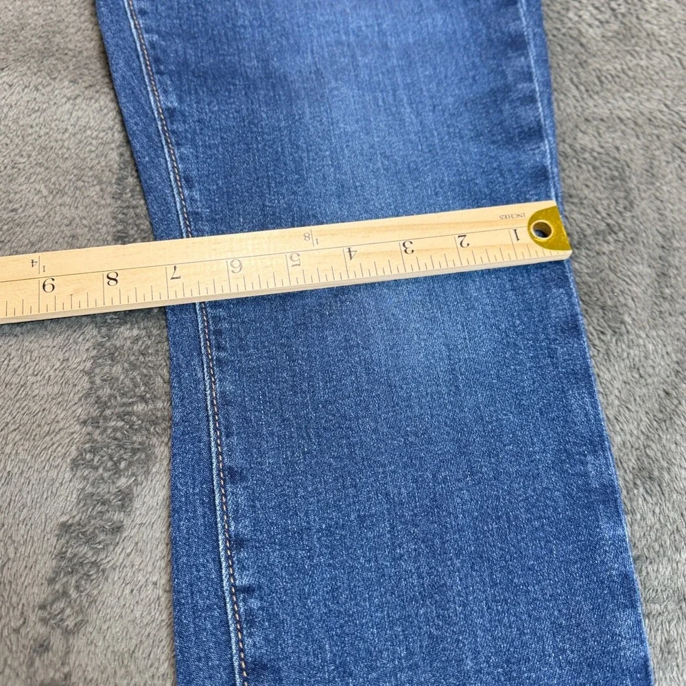 Loft Denim Jeans Size 6 Women Blue Medium Wash Button Fly Raw Hem‎ - Picture 10 of 12